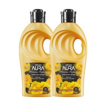 [생화 향기]아우라 프리미엄 초고농축 섬유유연제 페어프리지아 본품, 1L x 2개