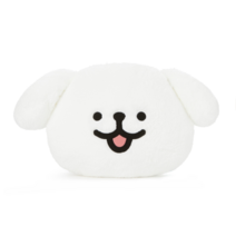 몰티즈 굿즈 베이직 쿠션 귀여운 몰티즈 화이트 베개