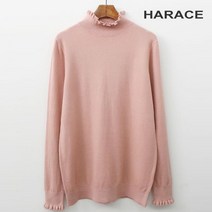 헤레이스 미니프릴 반넥 니트 YMSH22FW536