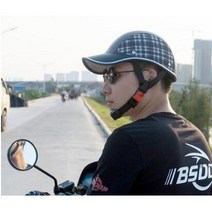 오토바이 스쿠터 오픈페이스 헬멧 경량 반모 전동킥보드 가벼운 모자 하이바 안전모 안전모자, 푸른