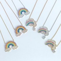 쥬얼리 레인보우 클라우드 목걸이