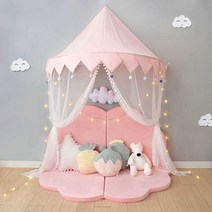 방꾸미기 공주방 침대 모기장 차양막 북유럽 천장 캐노피 사무실 나뭇잎, 마카롱 + 거즈텐트 (직경 1.45미터)