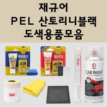 재규어 PEL 산토리니블랙 주문 자동차 붓펜 카페인트 도색 스프레이 퍼티 컴파운드 차량용, 재규어:종이사포 600방