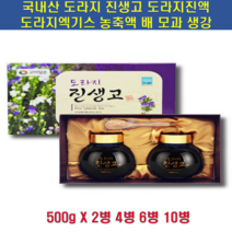 고이담은 도라지진생고500gx2병세트 + 보자기 + 사은품(천연 모기퇴치기) 국내산 도라지 진생고 엑기스 즙 농축액 배 모과 생강 환절기 목건강 설 추석 어버이날 선물세트, 4병, 500g
