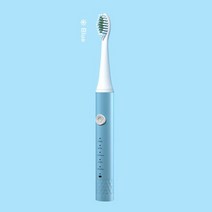 가성비성인용 소닉 전동 칫솔 타이머 브러시 5 가지 모드 USB 충전기 교체형 헤드 세트, 02 파란