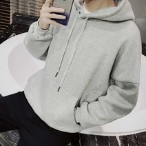 남자 무지 기모 후드티 가을 겨울 코디 스타일 보세 _ 21226EA