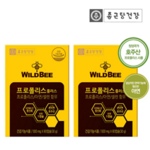 종근당 건강 와일드비 프로폴리스 60캡슐 2박스 호주산 플라보노이드