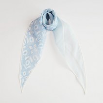 [자체제작] 아리 크리스탈 린넨실크 미니마름모 스카프 (스카이블루)