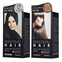 토니모리 퍼스널 헤어 컬러 크림 (염모제40g+산화제80ml), 1개, 6N 내추럴 브라운