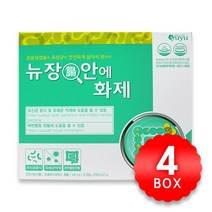 신바이오틱스 유유제약 뉴장안에화제 유산균 450mg x 60캡슐 x 4박스, 60정