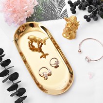 클래식 타원형 트레이, 골드