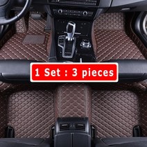 카매트 car floor mats ford escape 2017 2016 2015 2014 2013 맞춤형 자동차 인테리어 액세서리 스타일링 방수 가죽 러그, lhd 3pcs 커피, 포드