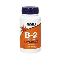 NOW Vitamin B-2 리보플라빈 비타민 B2 (riboflavin) 100mg 100 캡슐 3팩