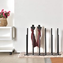 유럽식 장화 부츠 걸이 거치대 건조대 6켤레용, ONE SIZE, 검은색