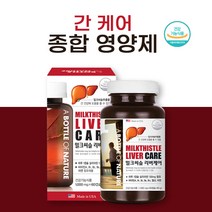 간에좋은영양제 간건강 밀크씨슬 추출물 실리마린 간영양제 간기능개선제 간보호제, 간 케어 종합 영양제 60정 x 2개