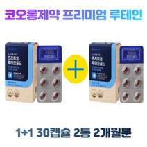(1+1) 코오롱제약 프리미엄 루테인골드 500mg x 30캡슐 2통 2개월분