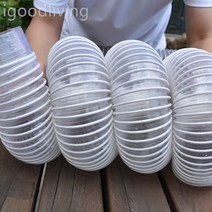 투명 자바라 PVC투명와이어물결호스플라스틱목공흡진통풍관 신축공업배관팬배기관 PVC 배관, 내경 250mmx2m 통뿌리