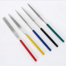 다이야몬드야스리 5종 평줄 원형줄 사각줄 세공줄 철연마, 1개, 6.야스리5종세트