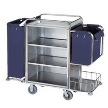 호텔 카트 세탁물 수거함 의류 수건 카트 청소용, A (옵션사진 참고해주세요)