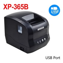 라벨 스티커 용지 Xprinter-열전사 바코드 80mm 20mm-80mm 블루투스 365B 370B 330B LAN 블루투스 USB, XP-365B USB, EU 플러그, 러시아