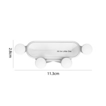 차량용노트북거치대 차량용 핸드폰 마운트 매우 안정적인 자동 잠금 에어 벤트 휴대폰 홀더 핸즈프리 쉬운 클램프 크래들 브래킷, 04 White