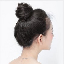 똥머리 가발 면접 승무원 머리 가채 곱창 당고머리 158340, 1똥머리-라이트브라운 158340