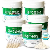 HACCP 여주 추출 분말 식약처 인증 100% 천연 인슐린 p-인슐린 여주추출분말100% + 슈퍼푸드.com 연자육 티백, 5세트, ( 통 200g + 1g )