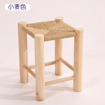 북유럽 핸드메이드 라탄 등나무 원목 풋스툴 의자 촬영소품 아기의자, 상세페이지 참조, B타입, 상세페이지 참조