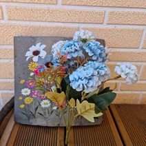 대국화 / 소국화 / 불국9송이 국화 조화 성묘꽃, 블루
