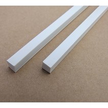 사각 파이프 각 아연 1/2/5/10pcs 직경 2mm/4mm 사각형 ABS 플라스틱 솔리드 튜브 파이프 길이 250mm DIY, 01 2mm, 04 10pcs