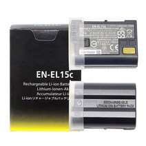 니콘배터리 고품질 en-el15c 7.0v 2280mah 배터리 니콘 z5 z6 z6ii z7 z7ii d610 d600e d750 d800e d810 d7200 충전기 호환, 1개