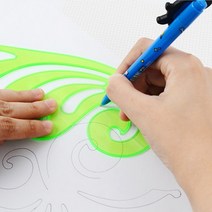 모형자 디자인 그리기 수업용 도형자 1P운형자 모형자 자 학용품자 템플레이트