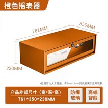 금고형 미니 금고 1년 부일 범일 암호 서랍 형 홈 숨겨진 스마트 지문 옷장 도난 방지 보이지 않는 hnos, 01. 800 캐비닛 오렌지 시계 셰