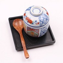 차왕무시 볼 뚜껑 일식집 그릇 일본 쟁반 전채 트레이 요리 공기 이자카야 초밥 스푼 스시 전통 세트 계란찜 일본식, 디시접시