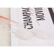 부드러운 미세모 일회용 칫솔 개별포장 색상랜덤, 100개