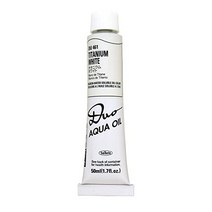 HK Holbein 유화물감 오일 유체 물감 홀바인 수용성 컬러 티타늄 화이트 50ml 튜브