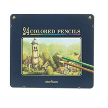문화 넥스프로 색연필 틴 케이스 24색/컬러링 색연필, 1개, 본품참조, 24색, 본상품수량선택
