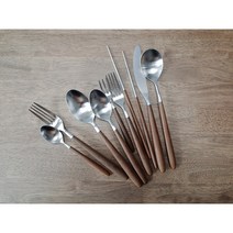 골든벨 best 메이플 우드 숟가락 젓가락 포크 나이프 커트러리 수저세트 9종, 메이플우드, (8)티스푼