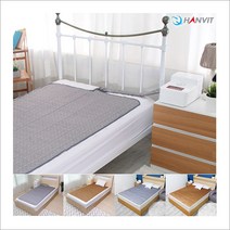 한빛 OMC 원단 1mm 초슬림 무소음 숨쉬는 보일러 온수 매트 2L 대용량 싱글 더블, 싱글(원난방), 그레이