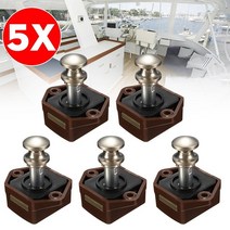 캠핑카제작 래치버튼 캠핑카제작부품 캠핑카인테리어 외장부품 캠핑카가구부품 DIY 만들기 510pcs 캠핑카 자동차 푸시 잠금 rv 캐러밴 보트 모터 홈 캐비닛 서랍 래치 버튼, 5개