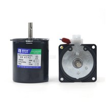 감속 기어 모터 속도조절 68KTYZ 220V AC 영구 자석 동기 모터 100KG 28W CW/CCW 금속 기어드 저속 2.5 ~ 1, 09 15rpm(110V)