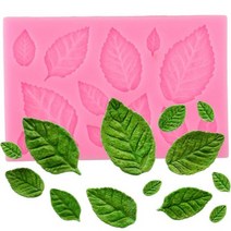 초콜릿 몰드 실리콘 Sugarcraft 1 조각 잎 곰 퐁당 꽃 금형 케이크 장식 도구 베이킹 팡이, Leaf