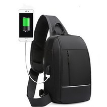 MJ21 남자 슬링백 USB 멀티 방수 크로스백 메신저백