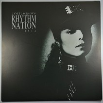 중고 LP JANET JACKSON RHYTHM NATION (자켓 음반 상태 최상)