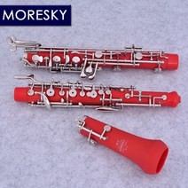 MORESKY Professional C 키 오보에 레드 ABS 반자동 스타일 큐 프라 니켈 플레이트 S13, 01 S13