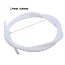 테프론호스 우레탄 테브론튜브 1.75mm 3mm 필라멘트 용 PTFE 튜브 Bowden feeding 3D 프린터 부품 휴대용, 06 ID4mm OD6mm 1m