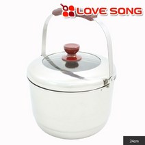 나skswint_러브송 스텐 미니들통 24cm 수입주방 리빙 키친 찜기 스테인레스 용품♥winters, ♥나누리겨울!, ♥나누리겨울!