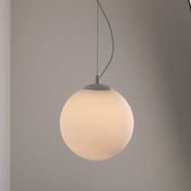 유리볼 펜던트 조명 인테리어 조명, 300파이, 12W LED콘벌브 전구색(노란빛)