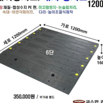 휠체어진입판(1200x1200x160~180) 문턱 휠체어 경사로 진입판, 1개