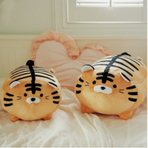 BUZZLE 얼룩말 호랑이 돼지 인형 쿠션 3종 35-45cm, 3번, 35cm